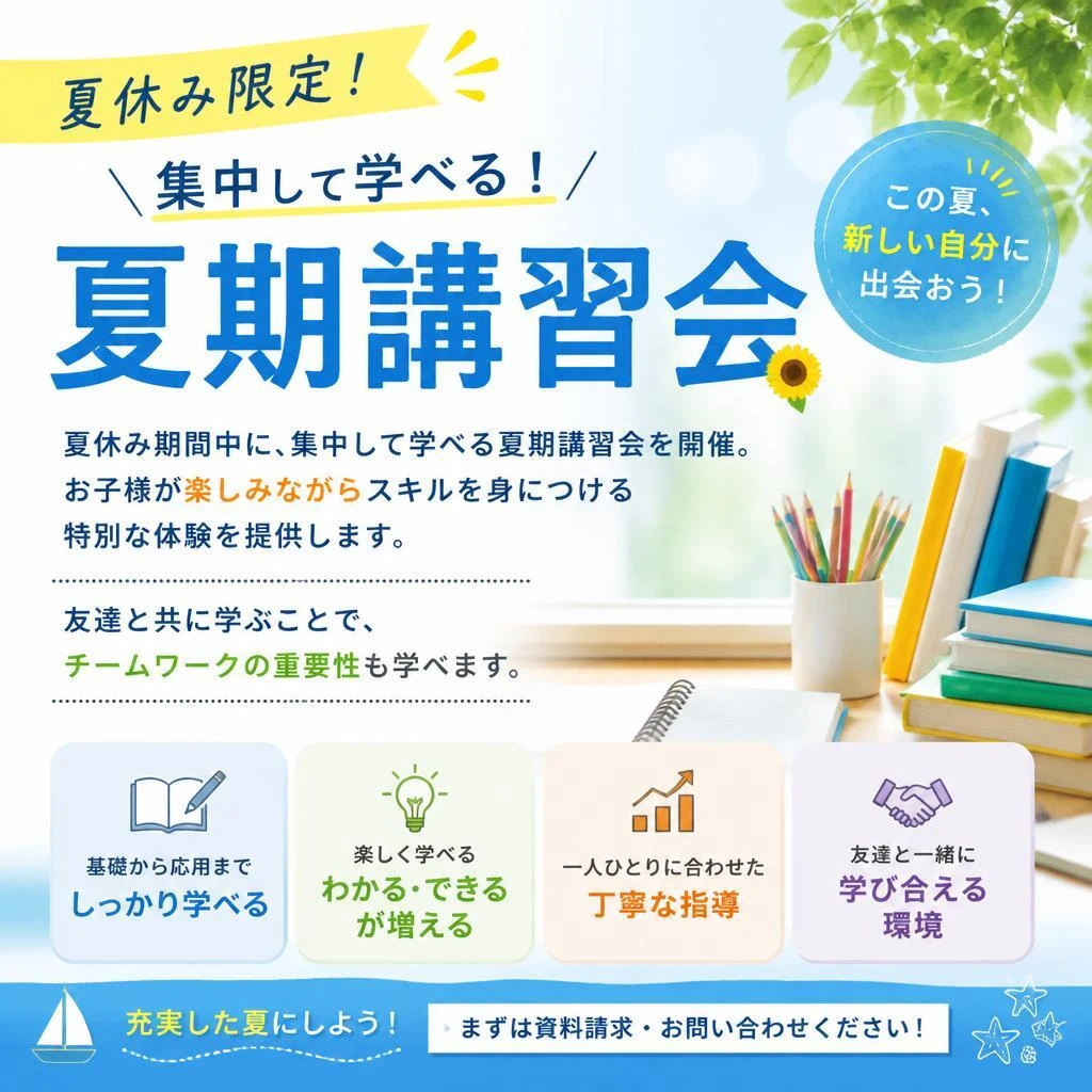 夏期講習会の魅力